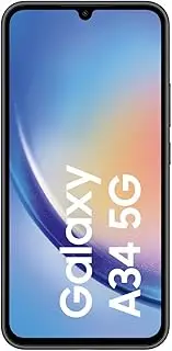 [Samsung] A346B Galaxy A34, All Carriers, 5G 128 GB (Awesome Graphite) without Simlock, No Branding