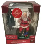 Coca-Cola Sundblom Santa Ornament w Ornamotor Coke