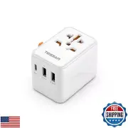 Universal Travel Adapter, TESSAN International Plug Adaptor with 1 USB C Wall
