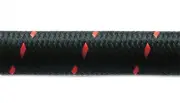 Vibrant 11980R For -10 AN Two-Tone Black/Red Nylon Braided Flex Hose