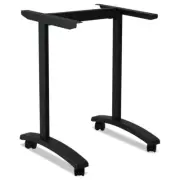 Alera VA7443BK 24.5" x 19.75" x 28.5" Training Table T-Leg Base - Black New