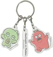 [マリモクラフト] Marimo Craft GMM-007 Gachapin Mook, 3 Row Acrylic Key Holder, W2.2 x H1.8 inches (56 x 45 mm)