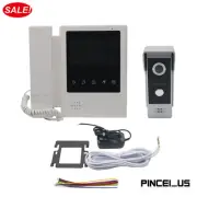 Wired Handset Video Doorbell 4.3 Inch High Definition Color Screen Touch Button
