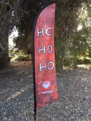 FEATHER FLAG "HO HO HO"