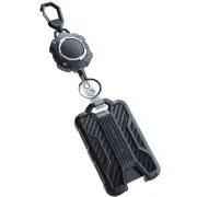 LIUGX Retractable Badge Holders Heavy Duty Retractable Keychain Carbon Fiber-...