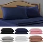 1/2set Pillow Cases 1800D Pillow Case Set Queen (standard) or King Pillowcase US