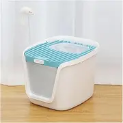 Double-Door Cat Litter Box with Cat Litter Scoop Convenient Design Litter Tray Privacy and Easy Access for Cleaning Cat Pan