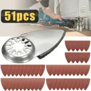 51x Finger Sanding Plate Brake Pads Paper Set for Fein Bosch Pendulum Multitool