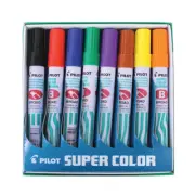 Pilot Pens Assorted Chisel Tip Marker Pen 8 Set