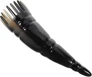 WOFASHPURET Natural Ox Horn Hair Comb Static Hair Treatment Tool for Scalp Massaging Compact and Durable Design for Easy Cleaning and Versatile Therapy Use Traditional Head Massager