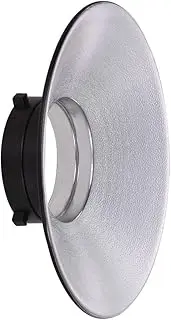 Eacam 120 Degree Wide-angle Photography Flash Reflector Bowens Mount Diffuser Dish Aluminium Alloy Shooting Accessories