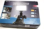 VIVITAR VIDEO CONFERENCE LIVE STREAMING KIT ORANGE BLUE AND WHITE DIFFUSER