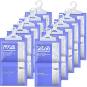 Moisture Absorbers Packets 10 Pack, Dehumidifier Bags for Closet, Hanging Humidi