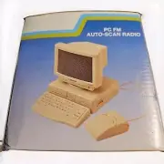 Vintage Retro Mini PC FM Auto-Scan Radio Computer Novelty Desk Gift
