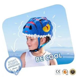 【MAF 蔓侒菲】3D安全帽-小藍龍/學步帽/兒童護具/平衡車/自行車/直排輪/滑板車/攀岩(丹麥品牌crazysafety)
