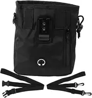 BAZEITFLOW Dog Treat Training Pouch Portable Outdoor Snack Bag with Drawstring Closure for Easy Access Durable Design for Dog Walking and Training Black