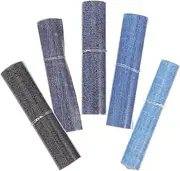 Angoily 1 Set Handmade Cloth Patches for Jeans Repair Patches for Inner Thighs Easy DIY for Clothing Repair Fashion