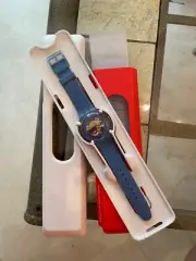 Swatch New Gent 41mm - BLUE GREY LACQUERED SUON102 - Skeleton - Brand New Watch