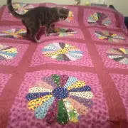 Dresden Plate Double Handmade Quilt