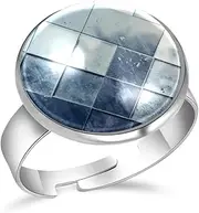 [FVQL] Ring for Women Girls, abstract architecture art pattern, 0.67inch/1.7cm, Glass, glass