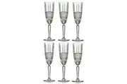 RCR BRILLIANTE CHAMPAGNE FLUTE GLASSES 185ml - SET OF 6