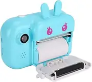 Kids Camera, 2.4 Inch IPS Screen Kids Camera Print for with High Definition for Thermal Printing (Blue)