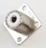 UHF Female Coax Connector 4-Hole Mount SO-239 - USA Ham Radio Seller