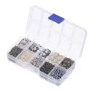 Assorted Beads Sequins 10 Silver Styles for Jewelry Making Crafts Sewing
