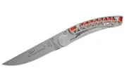 Claude Dozorme CD.142.80 - 9cm Eiffel Series Stainless Steel Pocket Knife (Liner