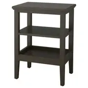 IDANÄS side table, dark brown stained, 46x36 cm