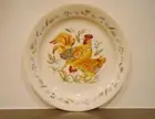 New 1 Corelle SANDSTONE COUNTRY MORNING Rooster 9" LUNCH Salad PLATE *Flat Rim