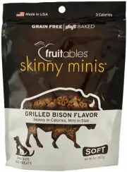 Skinny Minis Grilled Bison for Dogs Delicious soft chewy 5 oz