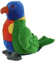 11156-18 Lorikeet Parrot Soft Plush Toy, 18 Centimeters