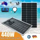 440W Mono Solar Panel Kit 400W Fixed Bifacial Home Caravan Camping Charger Power