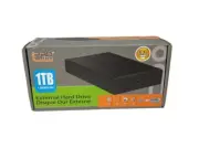 ProDrive 1TB 7200rpm 16MB Buffer USB 2.0 Black External Hard Drive NEW Sealed