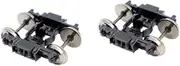 rockible HO Scale 1:87 Model Train Bogies for Track Designs, Replacement Wheels Included, 2 pcs