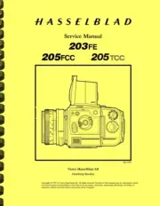 Hasselblad 203FE 205FCC 205TCC Camera REPAIR SERVICE MANUAL