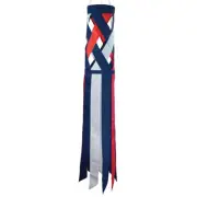 40" Red, White & Blue Diagonal Weave Windsock garden décor – In the Breeze 5217