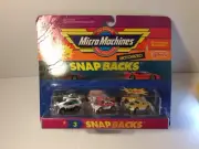 Micro Machines Snap Backs #64332 Set #3 F-40 Porsche 959 MB Gullwing