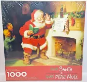 Vtg 1997 Coca-Cola 1000 Piece Springbok Dear Santa Jigsaw Puzzle Factory Sealed