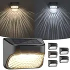 Solar Step Lights 30 LM, 2 Modes Solar Fence Light Waterproof for Wall, Rail,...