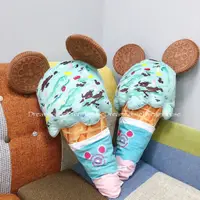 在飛比找蝦皮購物優惠-東京迪士尼 米奇 冰淇淋 造型 絨毛 抱枕 靠枕 靠墊 枕頭