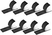 CHILDWEET 8pcs Double Sided Hook Loop Tape Pads for Rug and Sofa Strong Adhesive Carpet Stickers Non Slip Grippers for Home and Office Use Easy Peel and Stick Installation