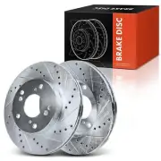 Front Drilled & Slotted Brake Rotors for Honda Civic 2012-2015 Acura ILX 13-15 (for: Honda Civic)