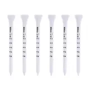 50PCS Professional Golf Tees 83mm White Golf Wood Tee Scale Golf TeesA-cg