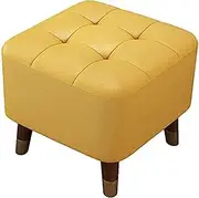 Footrest Ottoman Footstool, Leather Sofa Stool Shoe Bench Rest Vanity Foot Step Stool Locker Room Living Room, 10 Colors(Size:40x40x40cm,Color:E) (Color : H, Size : 40x40x40cm)