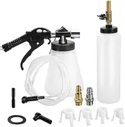 HORUSDY Pneumatic Brake Bleeder Kit – Quick & Effective Air Brake Fluid Extractor Bleeder with 87-174 PSI Requirement, Includes 4 Adapters