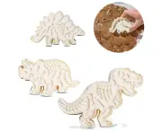 Dinosaur Fondant Mould 3 Pieces Fondant Icing 3 Piece Set Cookie 3 Piece Set Cutting Die