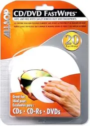 Allsop CD and DVD FastWipes, lint-Free Wipes for Cleaning DVD, CD, PS1, PS2, Xbox & Xbox 360 Discs