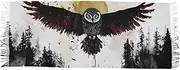 [AIXIWAWA] Women's Pashminas Scarf Sun and Owl Print, Shawls Wrap Lightwight with Tassel for Evening Dress Dinner Party, Multicolor